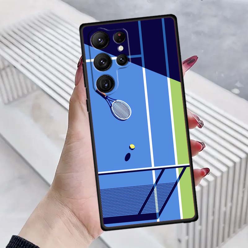 Чехол для телефона в спортивном стиле Для Samsung Galaxy S26 S25 S24 S23 S22 S21 S20 Ultra Plus FE 5G Черный Мягкий ТПУ