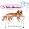 Foldable Pet Bathing Stand for Small Medium Dogs Cats Breathable Mesh Anti-Slip Grooming Fixed Rack Table