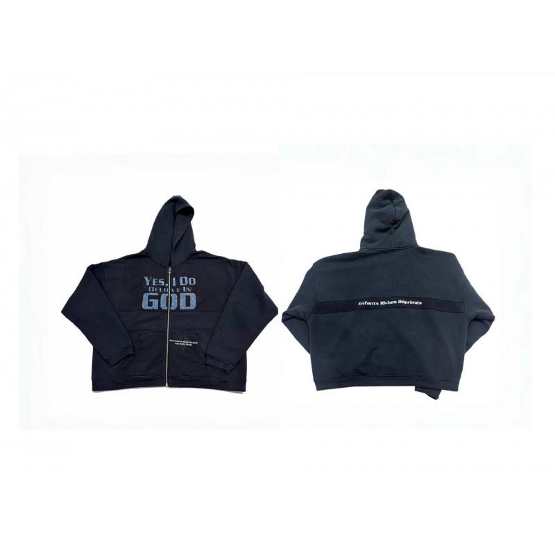 Mens Oversized Distressed Washed Hoodie With Letter Print Loose Fit Cotton Sweatshirt Fall