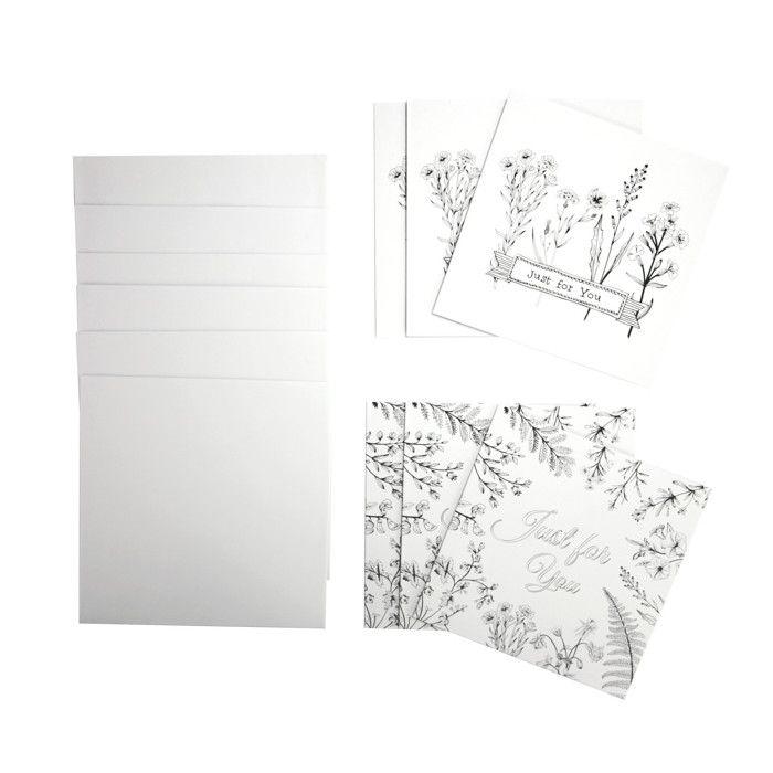 Раскраска с конвертом "Только для тебя" 13,5 см 6 штук