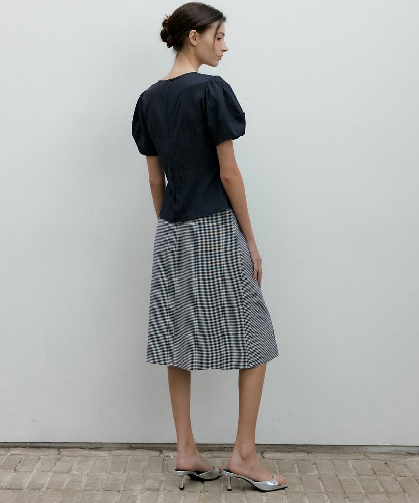 OCTETTE Wringkle Volume Blouse_2Color