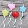 Single Candle Children's Cute Birthday Party Colorful Cartoon Balloons Five-pointed Love Cake Candle