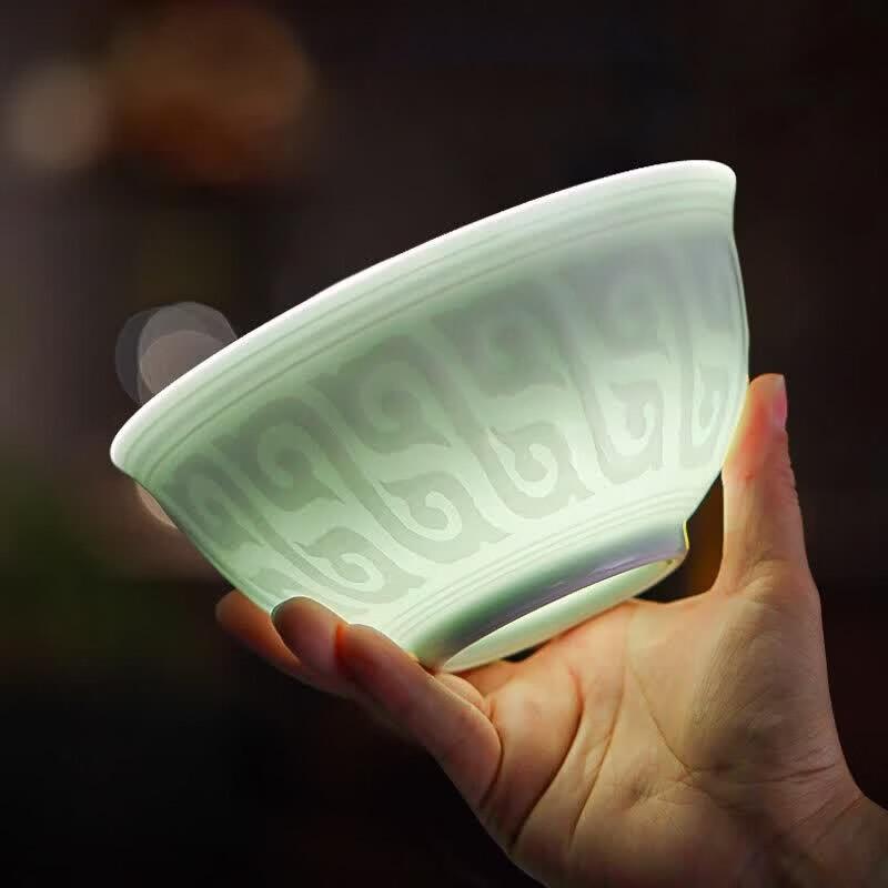 Керамический столовый набор Aowei Jingdezhen с подглазурной росписью
