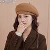 Темпераментный шерстяной берет осень и зима ретро шляпа художника модная универсальная теплая восьмиугольная шляпа