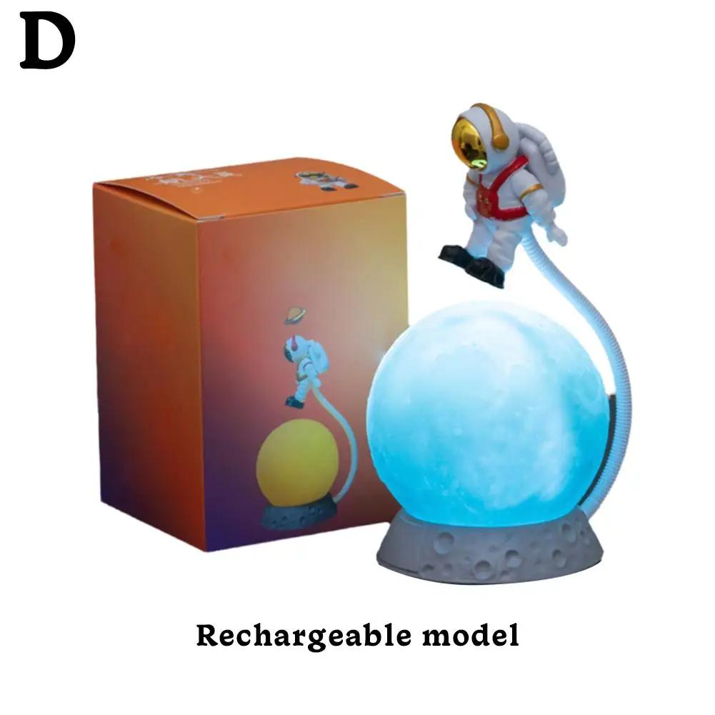 Новый подвесной астронавт, украшение, лунный светильник, милый маленький подарок для детей, новоселье, ночной светильник, подходящее украшение N7g1