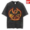 Dragon Ball Vintage Wash Graphic T Shirt  Anime Print Women Short Sleeve Tee New Summer Casual Tops Streetwear Harajuku Y2k