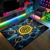 Borussia Dortmund Design Crystal Velvet Carpet Cozy Non?Slip Printed Rug For Bedroom Living Room Entrance