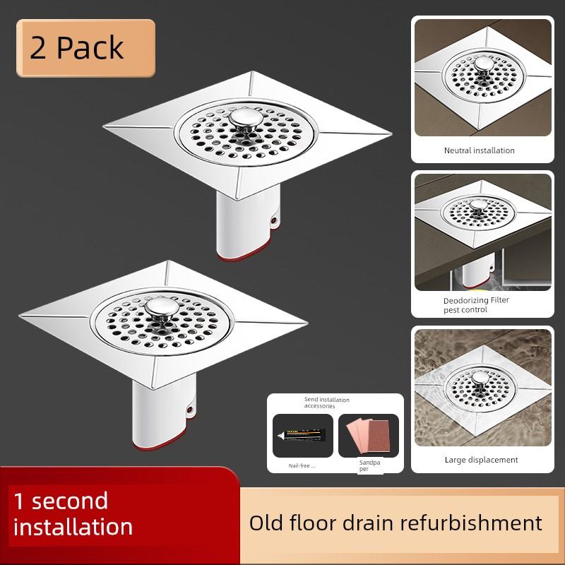 Floor Drain Refurbisher Deodorant Bathroom Toilet Universal Sewer Deodorant Artifact Sealing Cover Plug