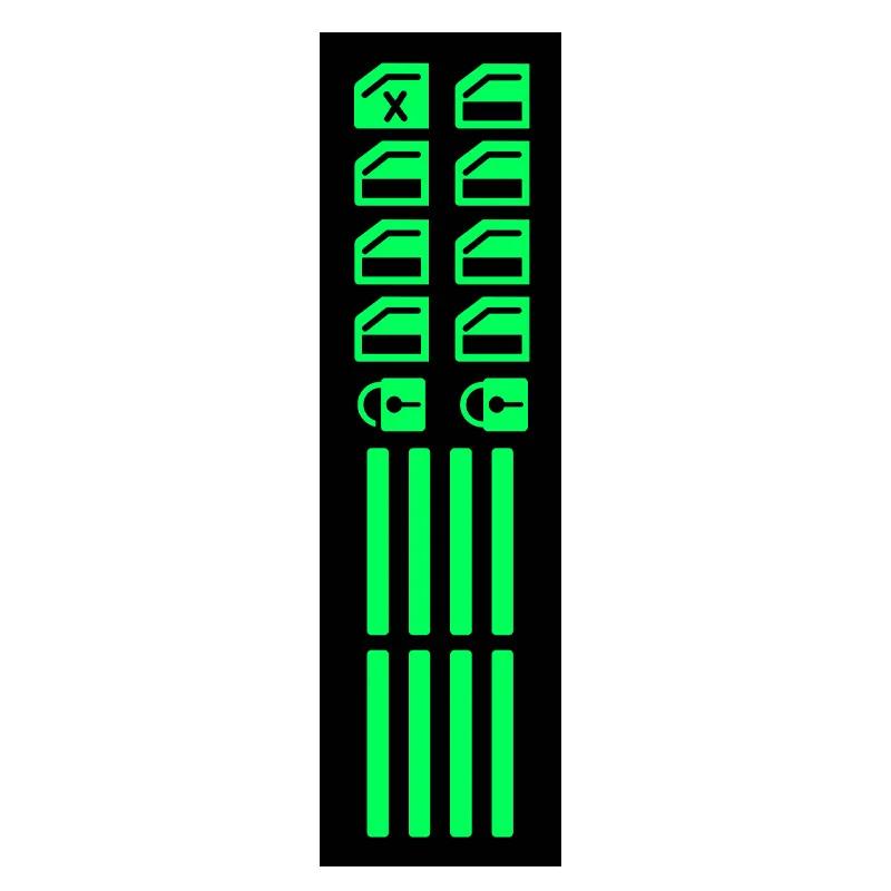 Наклейка на автомобиль Кнопка окна автомобиля Светящаяся наклейка Переключатель подъемника Ночные флуоресцентные наклейки Наклейки для салона автомобиля Автомобильные аксессуары