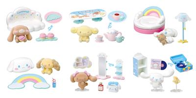 RE-MENT Sanrio Синнаморолл Расслабляющая Гостиная 1 Коробка В115мм x Ш70мм x Г60мм ПВХ
