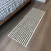 Kitchen and Bathroom Floor Mat, Non-Slip Mat, Ultra-Fine Floor Mat, Soft Absorbent Bathroom Mat, Long Kitchen Mat, Bedside Mat,Striped Door Mat