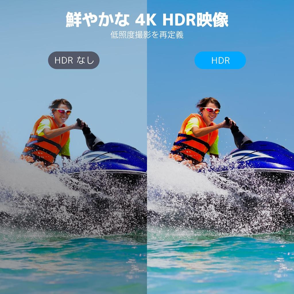 AKASO Brave8 lite Экшн-камера 4K Водонепроницаемая для подводной съемки Суперстабилизированное изображение 8-кратное замедление 4K Аккумулятор 1550 мАч x Голосовое управление Поддержка внешнего микрофона, 60 кадров/сек, 20 МП,