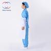 Blue & White Anti-Static Dust-Free Protective Apron for Food Workshops
