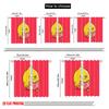 2pcs 2D Flat Printing Curtain Sour Lemons Reading Happy Fabric Without Electricity Family Party Use for Holiday Parties Home