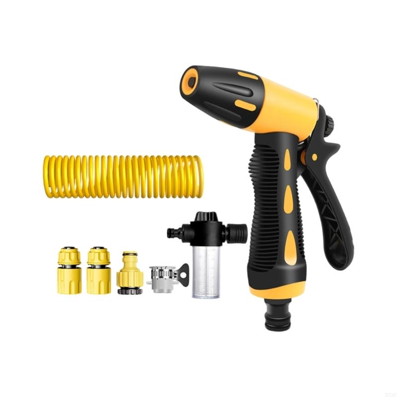 2025 Новый настенный расширяемый садовый шланг Прочный инструмент для распыления для мойки автомобиля Насадка Автоматический втягивающийся пружинный шланг для чистки автомобиля