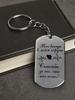 Stainless Steel Keychain and Necklace  Perfect Gift for Friends and Family, Engraved Badge, Ideal Gift for Men, Couples, Boyfriend, Family & Friends
