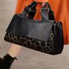 Leather Large Capacity Bag Women 'S Bag New Foreign Style Leopard Print Handbag Women 'S Large Bag Soft Leather Women 'S Bag
