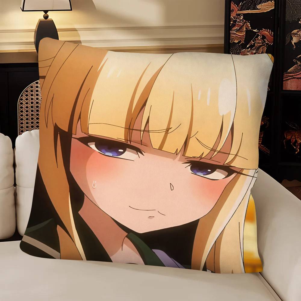 Anime Mahou Shoujo Ni Akogarete Tenkawa Kaoruko Pillow Case Fashion Square Pillowcase Bedroom Sofa Room Ins Decoration Leisure