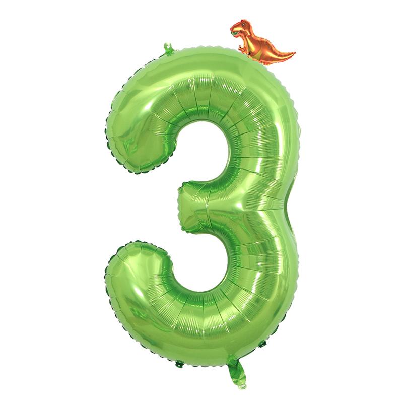 Зеленый шар 40 дюймов 0-9 День рождения Цифровой шар День рождения Вечеринка Годовщина Фон Макет Декоративный шар