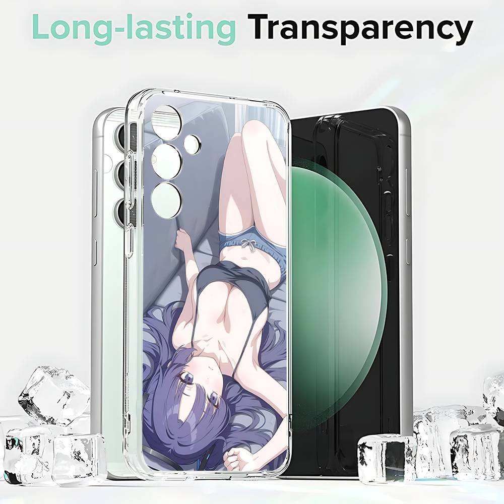 Hayase Yuuka Blue Archive Phone Case Silicone For Samsung S30,23,21,22,20 FE lite,S10,9,PIus Note20ultra Soft Transparent