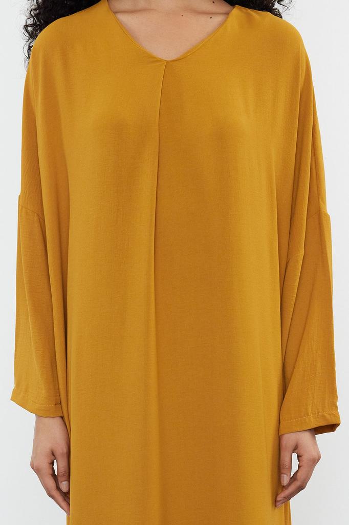 Women's Style Hijab Dress Green Woven Aerobin Dress