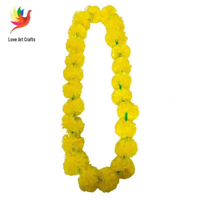 Multi-color Marigold Wreath for Day of the Dead or Halloween Party Decoration