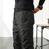 Зимние мужские утепленные брюки с толстой эластичной талией, ветрозащитные теплые брюки большого размера, водонепроницаемые брюки для мужчин среднего возраста, для повседневной носки на открытом воздухе для отцов