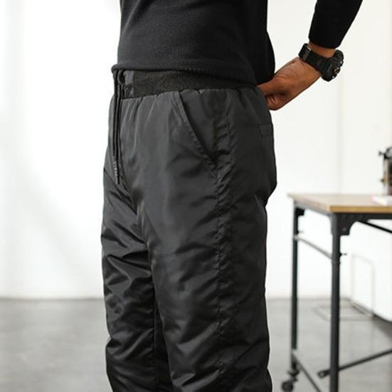 Зимние мужские утепленные брюки с толстой эластичной талией, ветрозащитные теплые брюки большого размера, водонепроницаемые брюки для мужчин среднего возраста, для повседневной носки на открытом воздухе для отцов