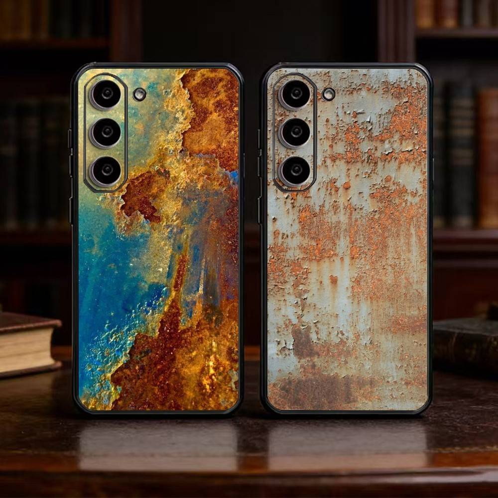 Ретро-индустриальный стиль Ржавые стены Чехол для телефона Для Samsung Galaxy A20,21s,22,31,32,52,53,72,73,80,91 Мягкий черный корпус