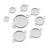 Cabochon Tray Blank 30pcs Bezel Pendant Jewelry Making Antique Silver 10mm
