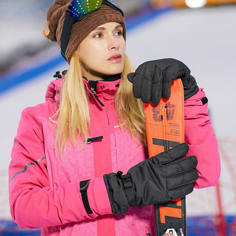 Winter Ski Gloves Thickened Cotton Cycling Warm Northeast Harbin Snow Township Cold and Anti-freeze Gloves Tourism Equipment