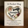 Pocket Hug Token for Hairstylists Heart Shaped Acrylic Keepsake with Mini Hair Tools Stylist Appreciation Gifts