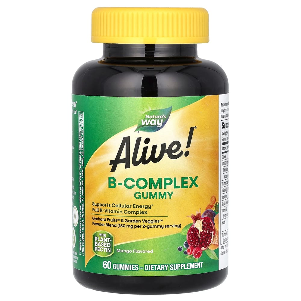 Nature's Way Alive B-Complex Mango Gummies, 60 Count