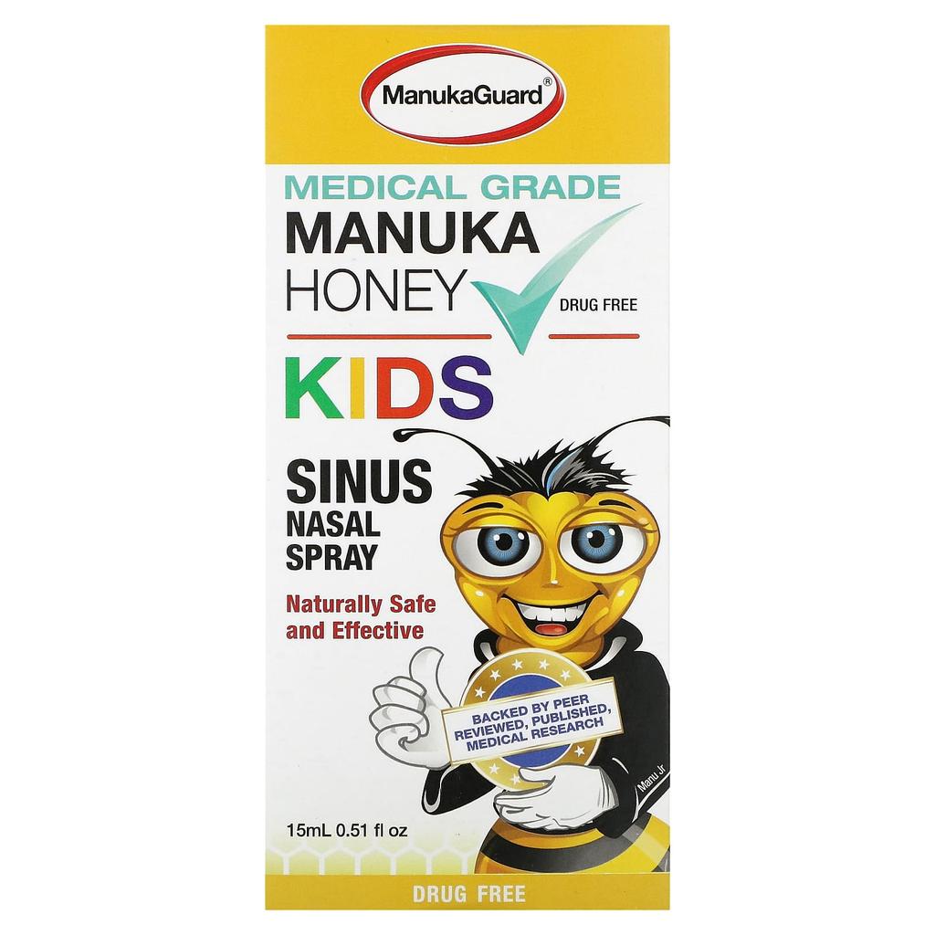 Children's, Medical Grade Manuka Honey, Nasal Spray, Alcohol Free, 15 Ml (0.51 Fl Oz)