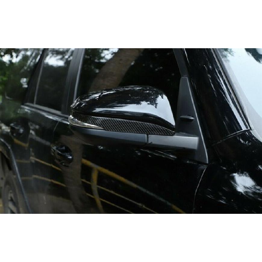 2pcs Carbon Fiber Exterior Side Rearview Mirror Cover Trim For 4Runner 2010-
