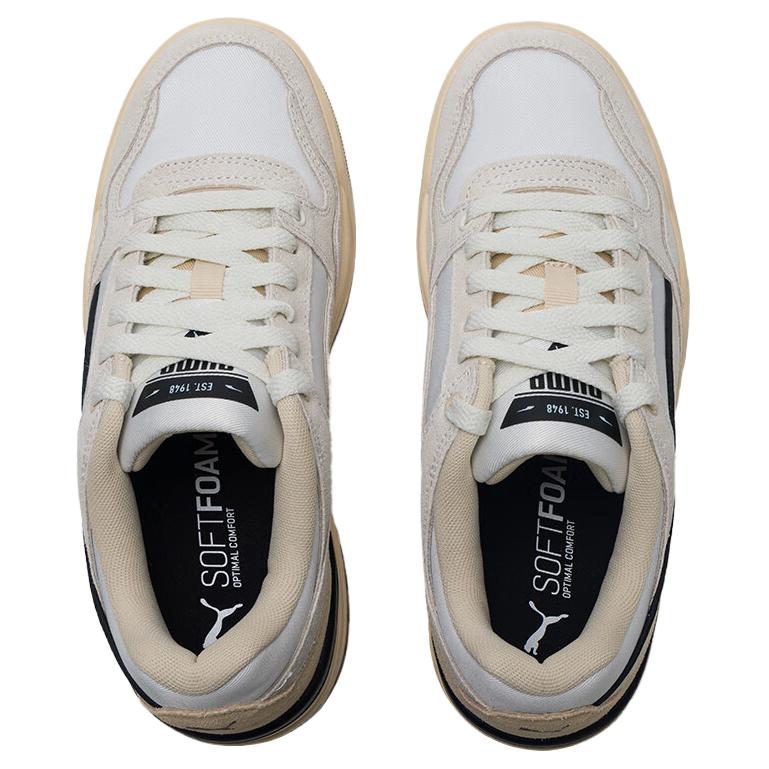 Puma Кроссовки унисекс Rebound Retro Удобные Универсальные Амортизирующие Прочные Низкие Кроссовки Молочно-белые 402647-01