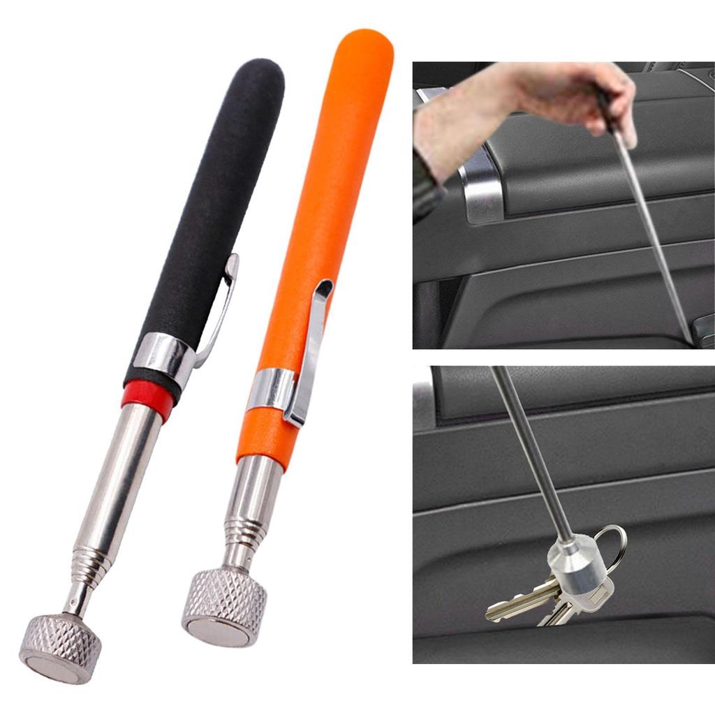 Telescopic Pen Metal Gadget Flexible Hand Tools Adjustable Picking up Rod for Pantry Car Repair Indoor Bolts Finding Metal Nuts