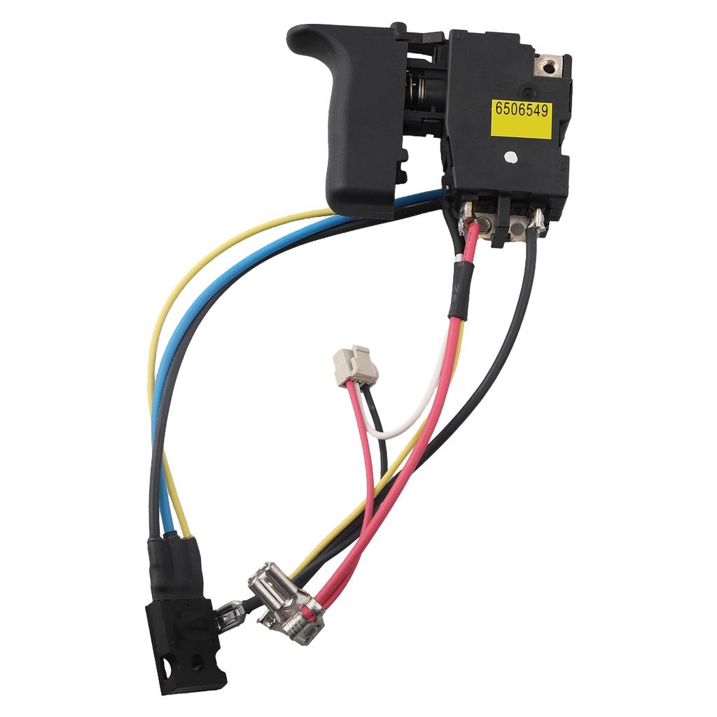 18V Cordless Hammer Drill Trigger Switch 6506549 Compatible with Makita BHR162 BHR202 DHR202 Replacement Part 638882-6 Black