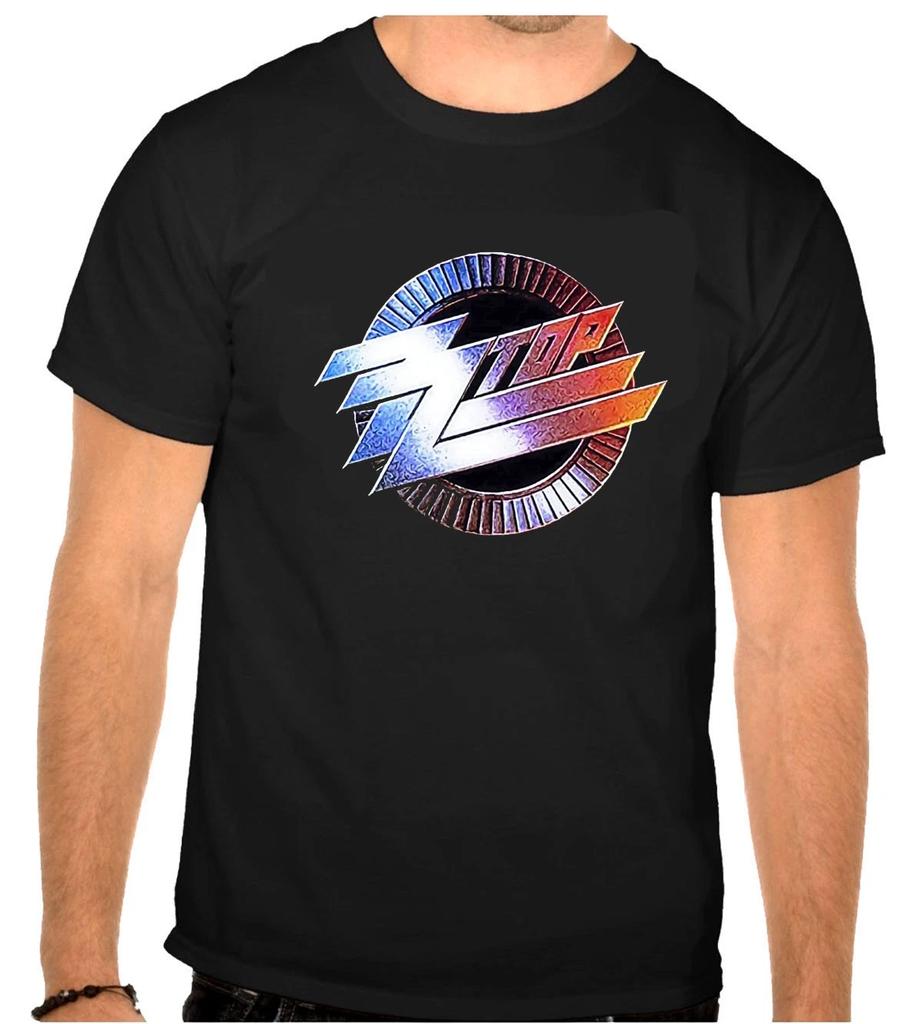 ZZ Top ZZTOP Rock Music Logo Black T-Shirt -1220