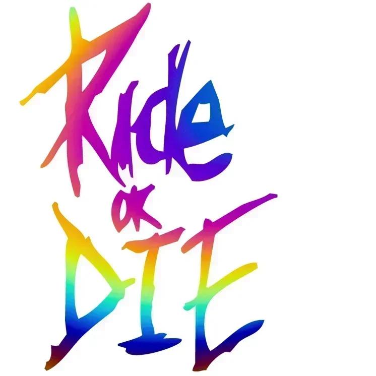 Наклейка на раму горного велосипеда Ride or Die Наклейка на верхнюю трубу Велосипедные наклейки Декоративные наклейки на раму Велосипедные наклейки Велосипедная наклейка