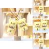 Butter Bear Animal Plush Toy With Keychain For Kids And Collectors