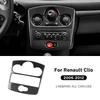 Настоящее Мягкое Углеродное Волокно Для Renault Clio 3 2006 2007 2008 2009 2010 2011 2012 Clio Mk 3 III Автомобильная CD AC Панель Наклейка в Салон