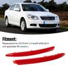 2PCS ABS Bumper Reflector Red Bumper Reflector Set  For OCTAVIA 1z Facelift 2009-2012