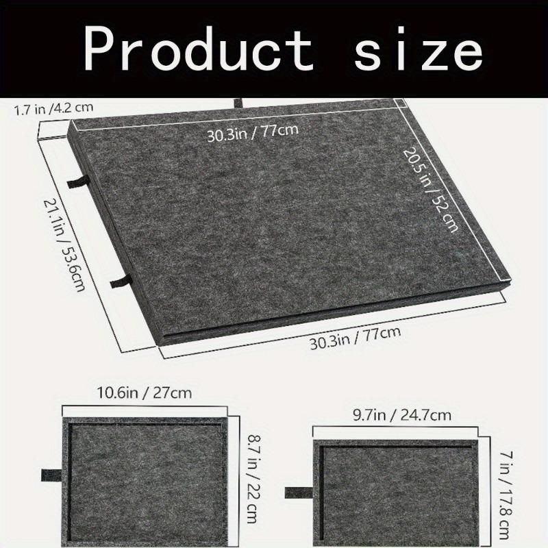 1 Set Wonderful Portable Puzzle Table Board with Bracket Cover Foldable Puzzle Felt Integrated Table for Home And Travel Use