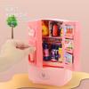 Children'S Simulation Kitchen Mini Appliances Refrigerator Toys Double Door Refrigerator Model Girl Play House Toys