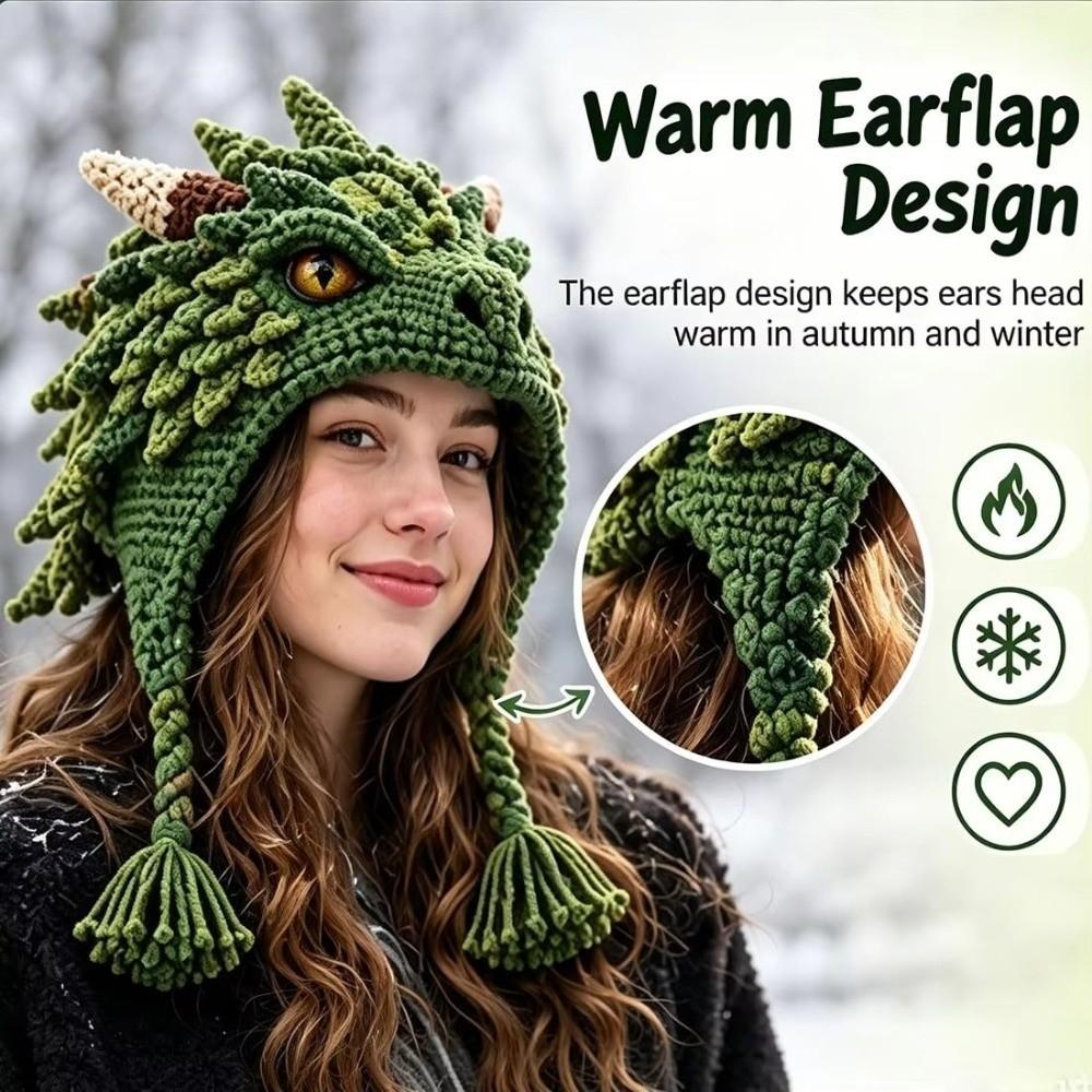 with Step-by-Step Guide Hood Hat Crochet Kit Animal Hood Hat Crochet Kit for Adults&Kids Gift
