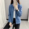 Spring and Autumn Polar Fleece Jacket Women's Fleece Plus Velvet Thickened Stand-up Collar Cardigan Outdoor Sports Warm Sweater Top