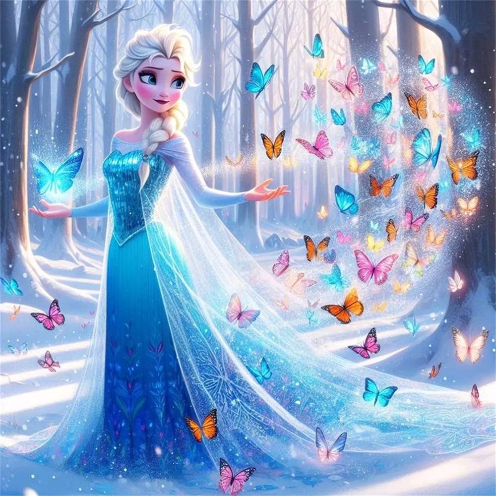 Princess Elsa Anna Diamond Painting New Full Diamond Frozen Series Bedroom Decoration Diamond Embroidery Material Pack