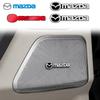 4 шт. Декоративная 3D алюминиевая эмблема-наклейка на автомобильный аудиоцентр для Mazda 3 CX3 CX4 CX5 CX7 CX8 CX9 CX30 RX7 Atenza Axela Аксессуары
