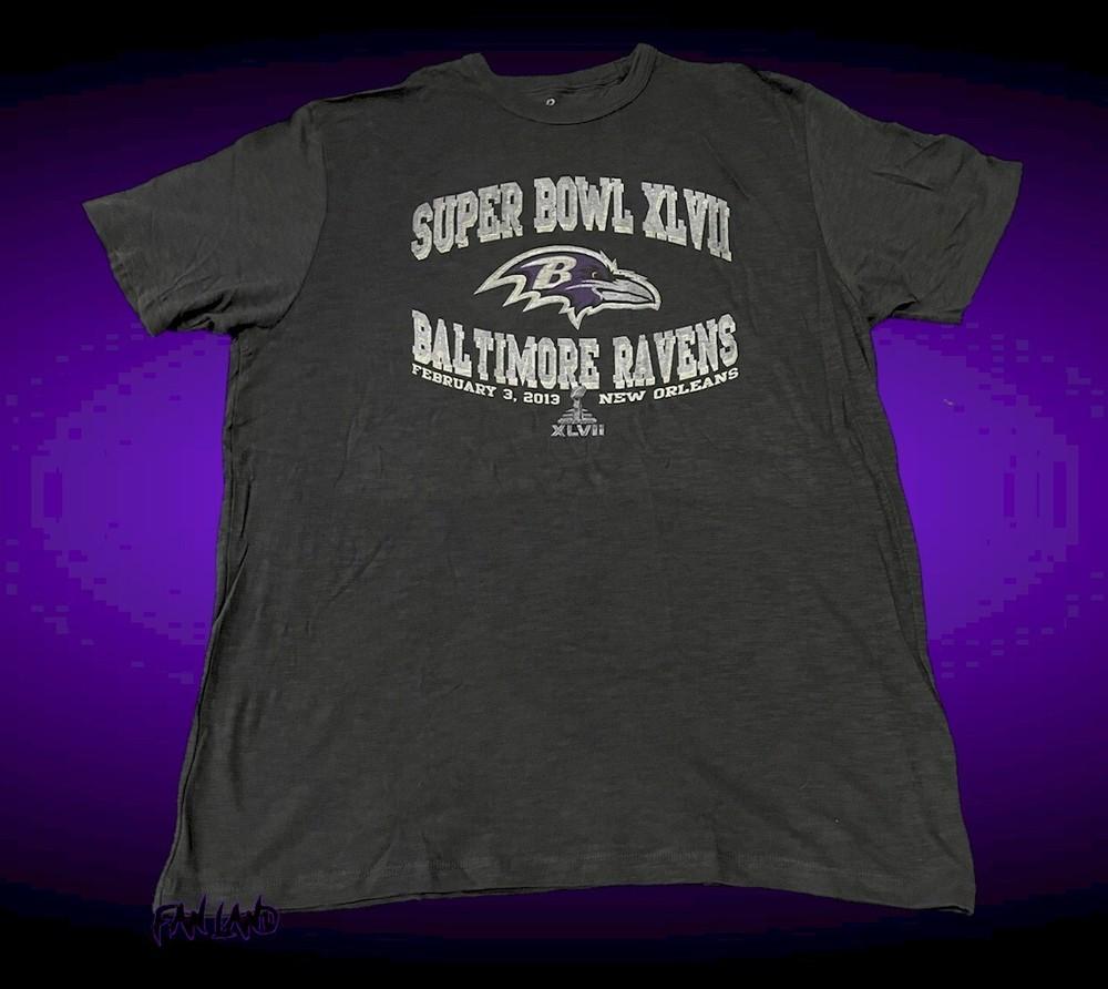 Новая мужская/унисекс футболка Baltimore Ravens NFL с винтажным баннером Суперкубка